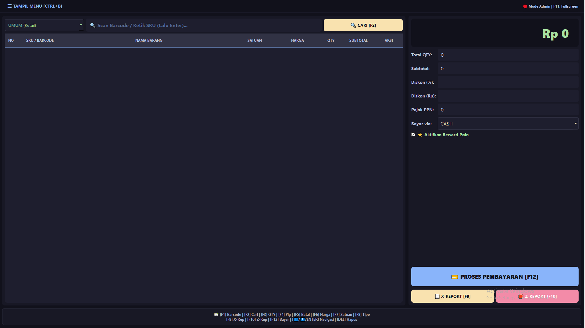 Stellar POS Dashboard